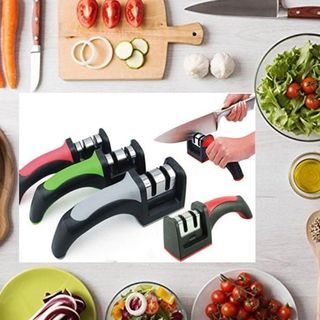 Dụng cụ mài dao cầm tay cực sắc, mài kéo, đế chống trượt, dễ dàng vệ sinh - mài dao giá sỉ