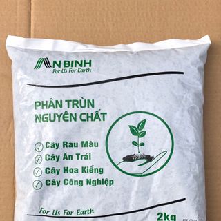 Phân trùn quế An Bình 100% Từ Trùn Quế, mang hàm lượng dưỡng chất cao, tốt cho cây trồng, giúp phân giải tốt các chất dinh dưỡng trong đất, giúp cây trồng dễ hấp thụ hơn. (Túi 2KG) giá sỉ