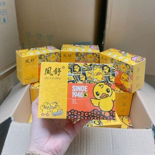 Hộp Khăn Giấy Rút Khô 300 Tờ Hình Vịt Duck