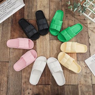 Dép lê bánh mì nam nữ quai ngang dép chao quai lượn sóng bánh bèo cute dễ thương đầy đủ các siêu màu hot 2022