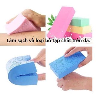 Mút tắm kỳ ghét , Bông tắm mềm mại , Miếng tắm tẩy tế bào chết , Miếng mút tắm bọt biển kỳ ghét sạch da chết hiệu quả