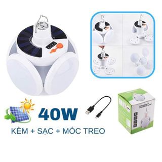 Đèn Led Năng Lượng Mặt Trời 4 Cánh 5 Bóng giá sỉ