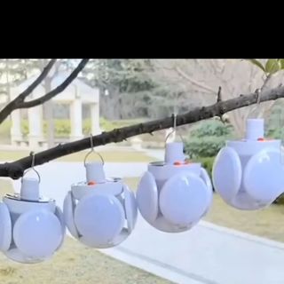 Đèn Led Năng Lượng Mặt Trời 4 Cánh 5 Bóng