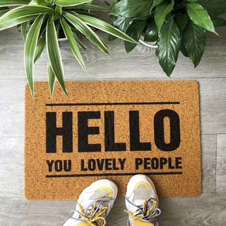 Thảm lau chùi chân nhập khẩu vòng lụa  kích thước 40x60cm