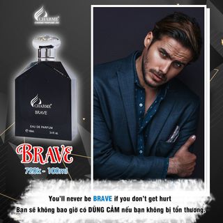 ] Nước Hoa Nam Cao Cấp CHARME BRAVE Mang Vẻ Ngoài Mạnh Mẽ Thần Thái Thu Hút Dành Cho Nam Giới 100ml