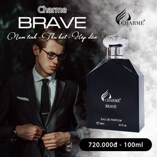] Nước Hoa Nam Cao Cấp CHARME BRAVE Mang Vẻ Ngoài Mạnh Mẽ Thần Thái Thu Hút Dành Cho Nam Giới 100ml