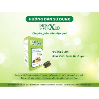 Detox giảm cân x10