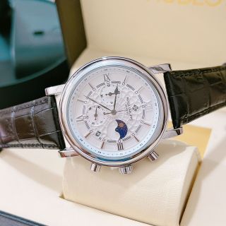 Đồng hồ da nam patteck 5 kim