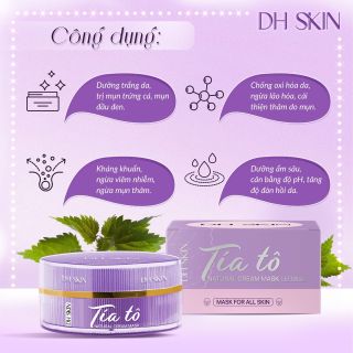 Kem mặt nạ tía tô DH Skin dưỡng trắng da giảm thâm nám