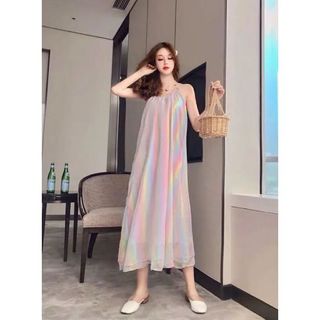 [FREESHIP] [HOÀN XU] Áo đầm suông ánh xà cừ Ulzzang