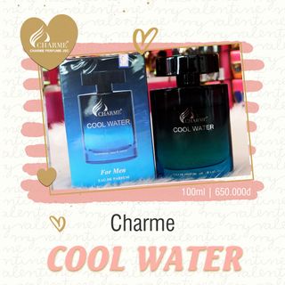 Nước Hoa Nam Thơm Lâu CHARME COOL WATER Hương Thơm Mạnh Mẽ Thanh Lịch Cho Các Quý Ông 100ml