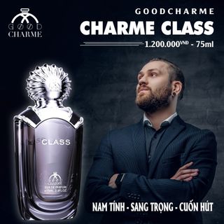 Nước Hoa Nam Chính Hãng Charme Class Toát Lên Vẻ Ngoài Sang Trọng Tinh Tế Chai Tiện Dụng 75ml