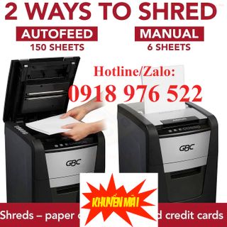 Máy hủy tài liệu GBC Shredmaster 150M (máy hủy tự động)