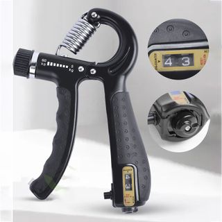 Kìm bóp tay kiềm tập lực tay đếm số chữ A dụng cụ tập gym có lò xo điều chỉnh lực 50 - 60kg tập cơ ngón tay hiệu quả SP044