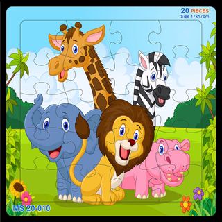 Bảng xếp hình 20 mảnh 17x17cm