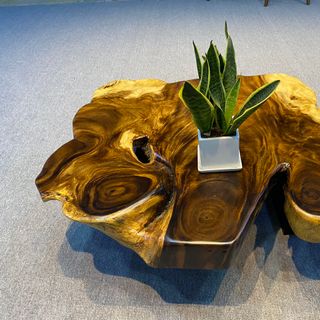 BÀN SOFA VÂN GỖ ME TÂY KIỂU DÁNG ĐẸP DÀY 10 CM