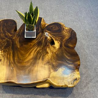 BÀN SOFA VÂN GỖ ME TÂY KIỂU DÁNG ĐẸP DÀY 10 CM