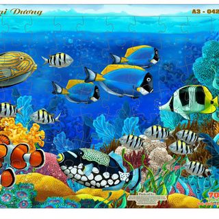 Bảng xếp hình 70 mảnh A3 - 20x30cm