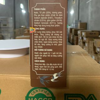 Nước Yến Sào chưng Đường phèn cao cấp 20% yến tươi Hộp Tiết Kiệm - Hộp 6 hũ x 70ml