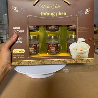 Nước Yến Sào chưng Đường phèn cao cấp 20% yến tươi Hộp Tiết Kiệm - Hộp 6 hũ x 70ml
