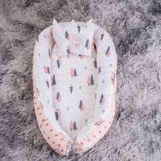 [VẢI ĐÃ ĐƯỢC KIỂM ĐỊNH] Nôi cho bé MERU [TẶNG GỐI] Nôi ngủ chung giường đệm ngủ sơ sinh