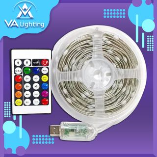 Cuộn Đèn Dây LED RGB 16 Triệu Màu Chip Cảm Nhạc Chống Nước Kết Nối Bluetooth Có Điều Khiển Từ Xa