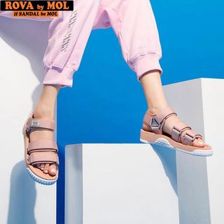 Sandal nữ Vento 3 quai ngang NV9801Be màu hồng phấn