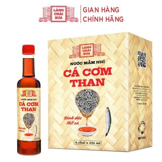THÙNG 6 CHAI] NƯỚC MẮM NHỈ CÁ CƠM THAN 525ML - LÀNG CHÀI XƯA