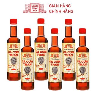 THÙNG 6 CHAI] NƯỚC MẮM NHỈ CÁ CƠM THAN 525ML - LÀNG CHÀI XƯA