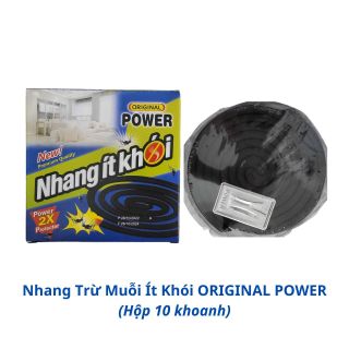 Nhang Trừ Muỗi Ít Khói ORIGINAL POWER (Thùng 60 Hộp x 10 khoanh)