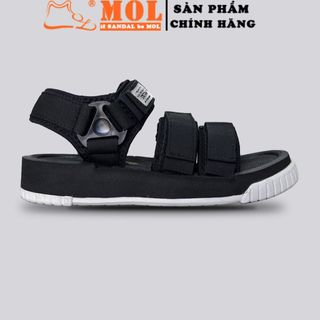 Sandal nam nữ unisex Vento 3 quai ngang NV9801B màu đen giá sỉ