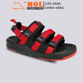 Sandal nam nữ unisex Rova 3 quai ngang RV333-1RB màu đỏ giá sỉ