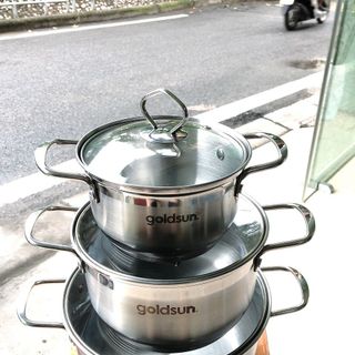 Bộ nồi inox 5 đáy Goldsun