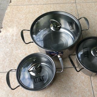 Bộ nồi inox 1 đáy Matika