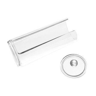 Hộp Đựng Bông Tẩy Trang Nhựa Trong Dạng Trụ Trong Suốt Cao Cấp 7835