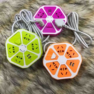 Ổ CẮM ĐIỆN TRÁI CAM 2 CỔNG USB