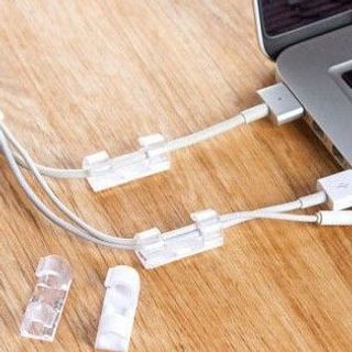 Bộ 20 nẹp dây điện chống rối, kẹp cố định dây điện dán tường 4880
