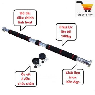 Xà Đơn Treo Tường Xà Đơn Gắn Cửa Thông Minh 80-130cm Dụng Cụ Tập Thể Dục A104