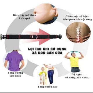 Xà Đơn Treo Tường Xà Đơn Gắn Cửa Thông Minh 80-130cm Dụng Cụ Tập Thể Dục A104
