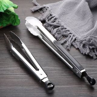 Kẹp nướng BBQ có khóa gài, kẹp nướng thịt, gắp bánh chống nóng siêu tiện dụng | GẮP THỰC PHẨM CÓ KHÓA GÀI ỐP CHỐNG NÓNG