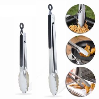 Kẹp nướng BBQ có khóa gài, kẹp nướng thịt, gắp bánh chống nóng siêu tiện dụng | GẮP THỰC PHẨM CÓ KHÓA GÀI ỐP CHỐNG NÓNG