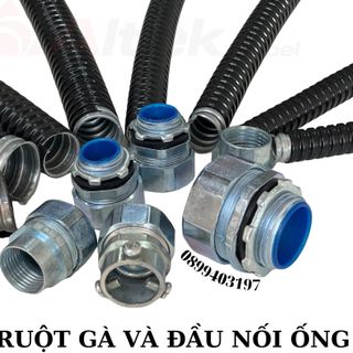 Ống ruột gà lõi thép bọc nhựa PVC phi 16 phi 20 phi 25