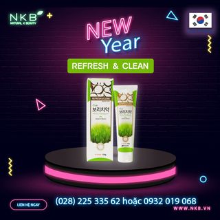 KEM ĐÁNH RĂNG LÚA MẠCH Refresh & Clean BARLEY HÀN QUỐC (ĐỘC QUYỀN) - NKB STORE