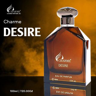 Nước Hoa Pháp Nam CHARME DESIRE Mùi Hương Tươi Mát Mạnh Mẽ Giúp Nam Giới Tự Tin 100ml
