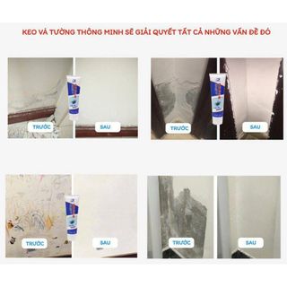 Keo vá tường, bể nước, vết nứt thông minh, keo chống thấm tường 8629