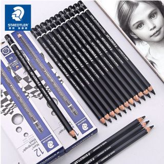 Bút chì Đức đen 8B Staedler - Hộp 12 cây