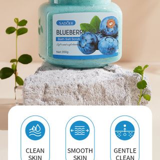 Muối tắm tẩy tế bào chết Body Trái cây SADOER với 3 mùi trái cây cao cấp (