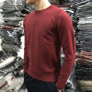 Áo len nam cổ tròn, dáng ôm body, len cao cấp - Tron-gao-at- Hà Đinh