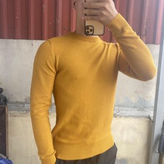 Áo len nam cổ tròn, dáng ôm body, len cao cấp - Tron-gao-at- Hà Đinh