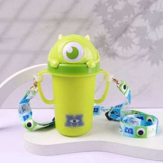 Bình uống nước tay cầm Disney có inox cho bé